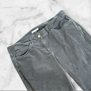 Eileen‎ Fisher Women’s Corduroy Velveteen Pants Size Petite Medium Gray